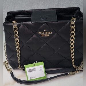 Kate Spade Jenia Quilted leather shoulder bag. NWT